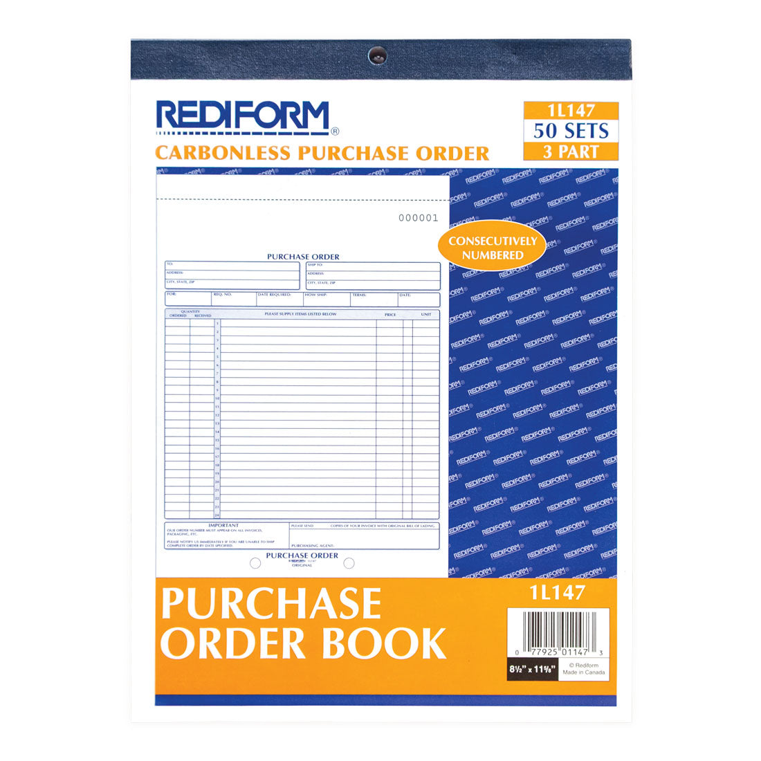 Purchase Order Book 1L147