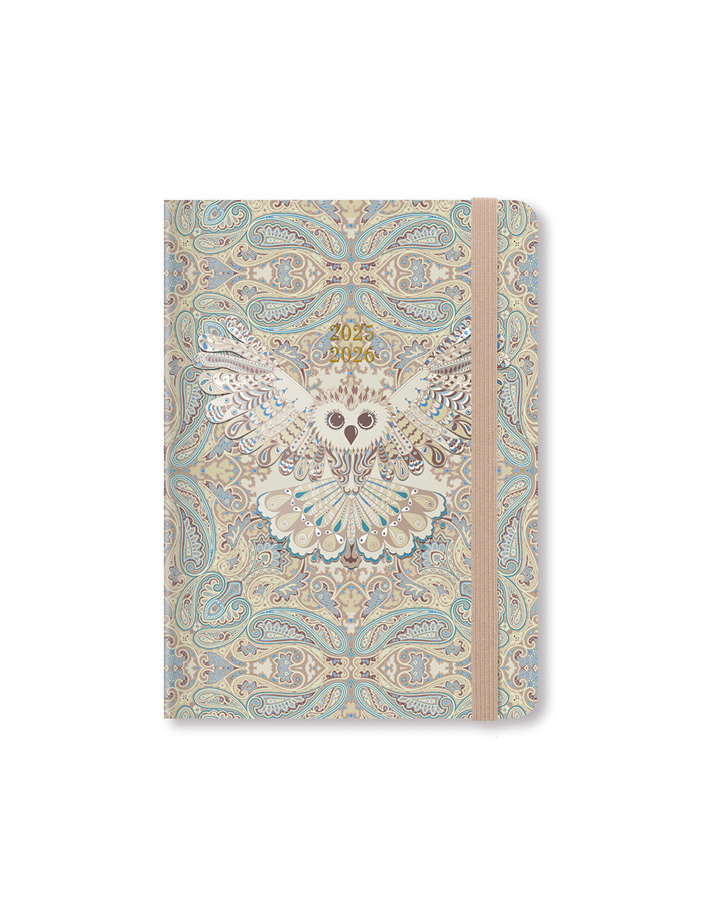 Letts Paisley A6 Week to View Planner 2025-2026 - Multilanguage 26-031137 #color_owl