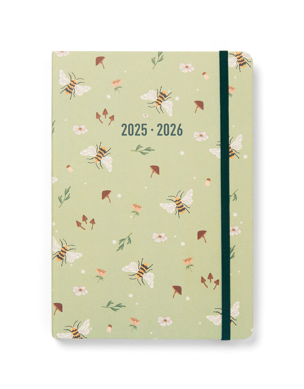 Letts Bumblebee A5 Week to View Planner 2025-2026 - Multilanguage 26-031906 #color_sage