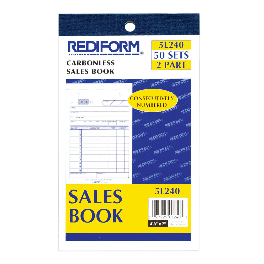 Sales Book 5L240