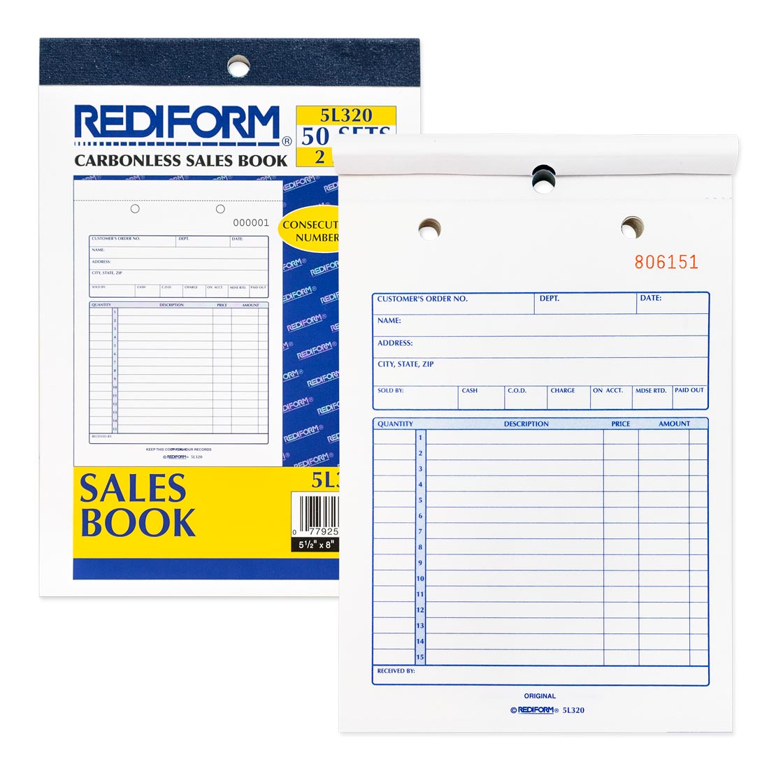 Sales Book 5L320