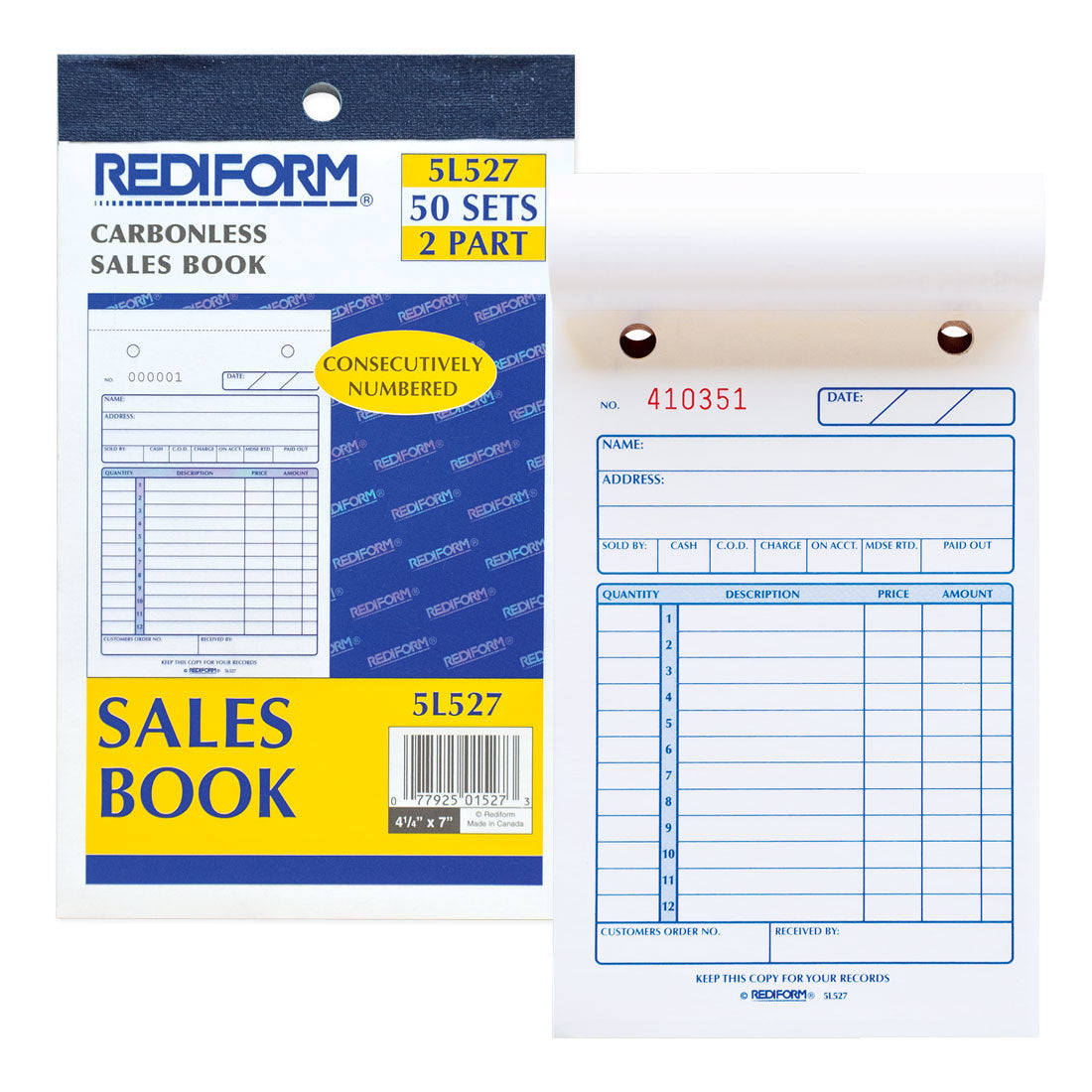 Sales Book 5L527