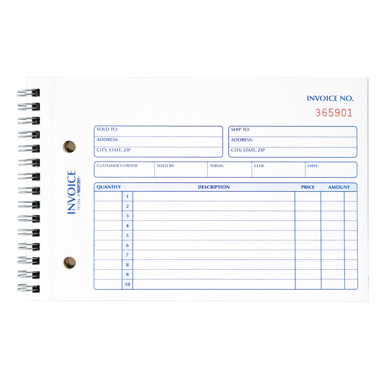 Invoice Book 7L721S