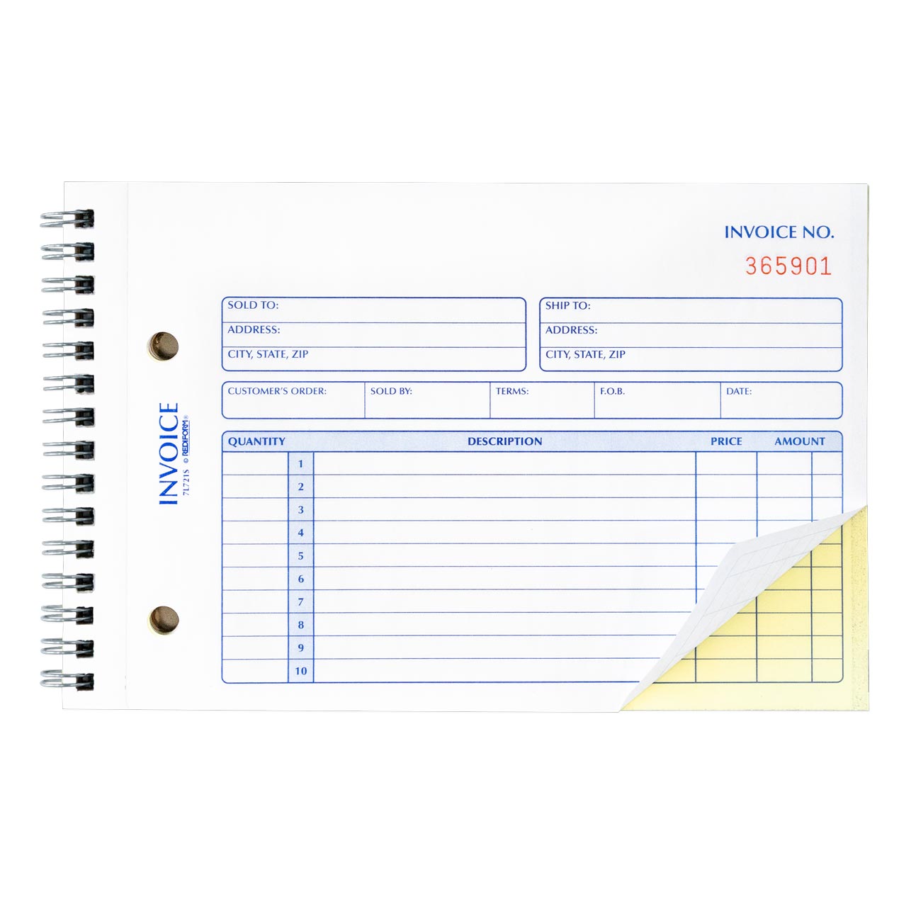 Invoice Book 7L721S
