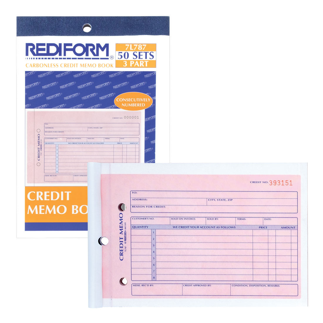 Credit Memo Book 7L787