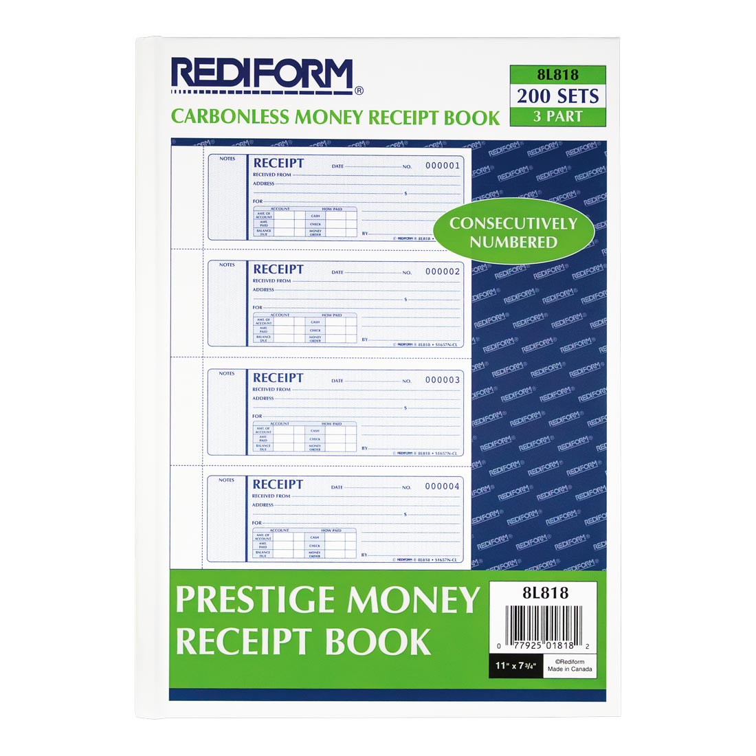 Money Receipt Book 8L818