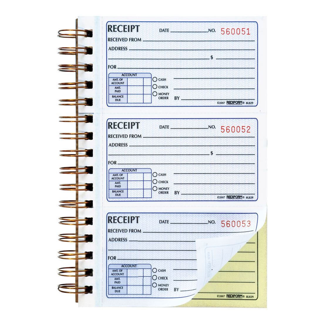 Gold Standard - Money Receipt Book 8L829
