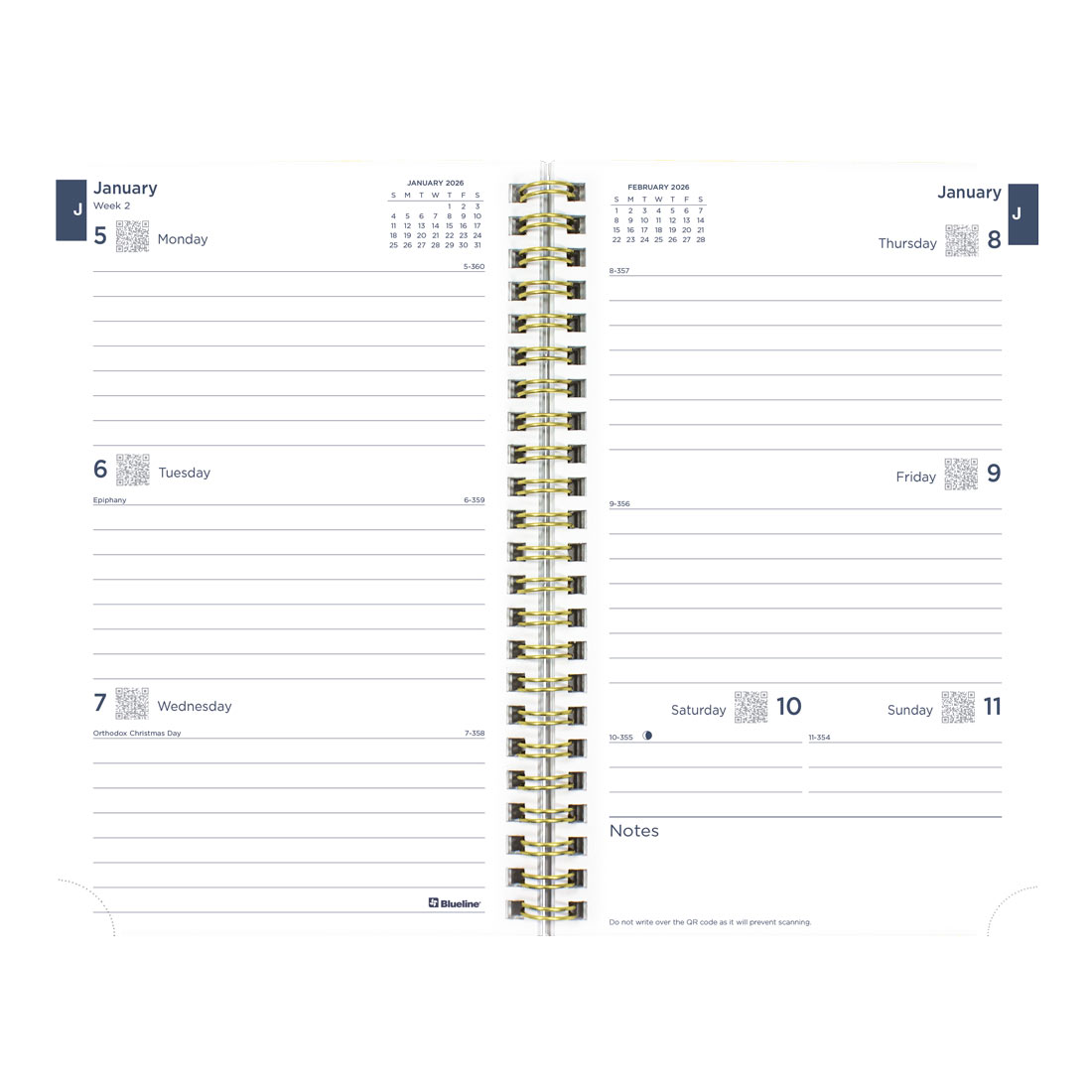 Blueline Minimalist Weekly/Monthly Planner 2026 C101PT.ASX-26