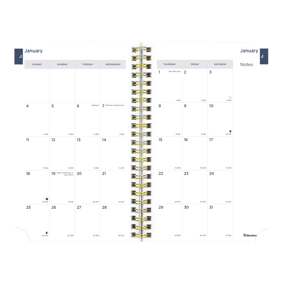 Blueline Minimalist Weekly/Monthly Planner 2026 C101PT.ASX-26