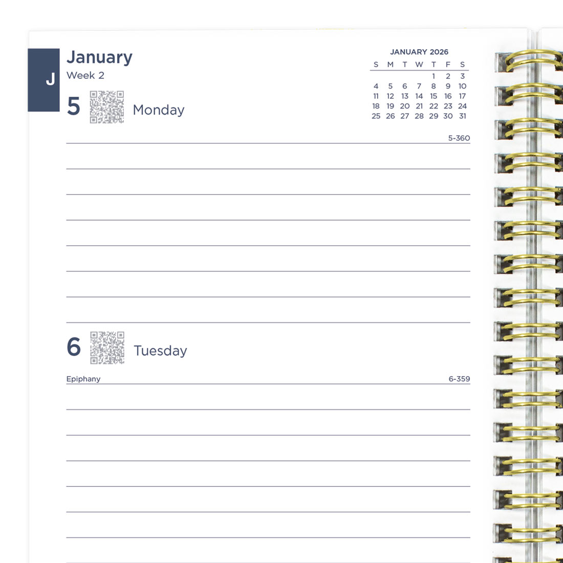 Blueline Minimalist Weekly/Monthly Planner 2026 C101PT.ASX-26