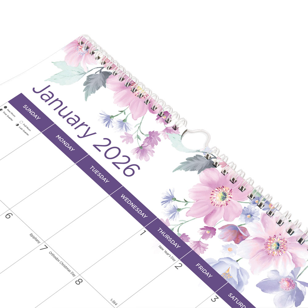 Blueline Colorful Monthly Wall Calendar, Passion, 2026 C173126-26