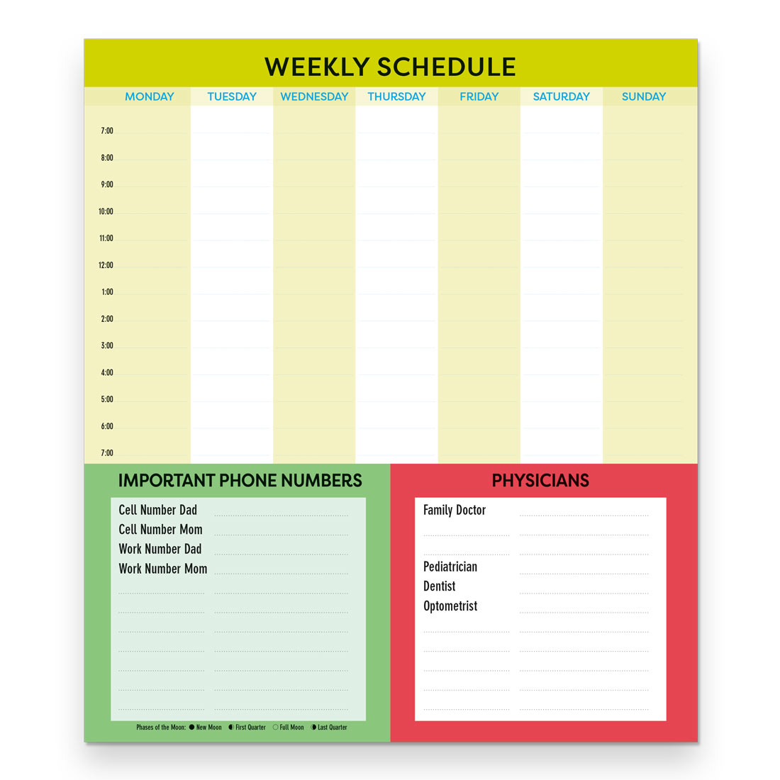 Fridgeplanner™ Maxi Magnet Calendar, 17-Month 2025-2026 (C174110A-26)
