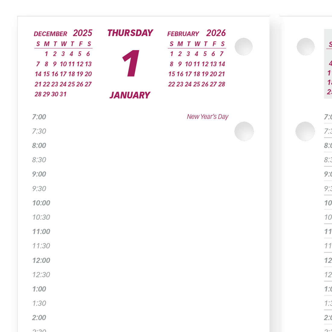 Brownline 2026 Refill for Daily Calendar Pad C2S C2R-26