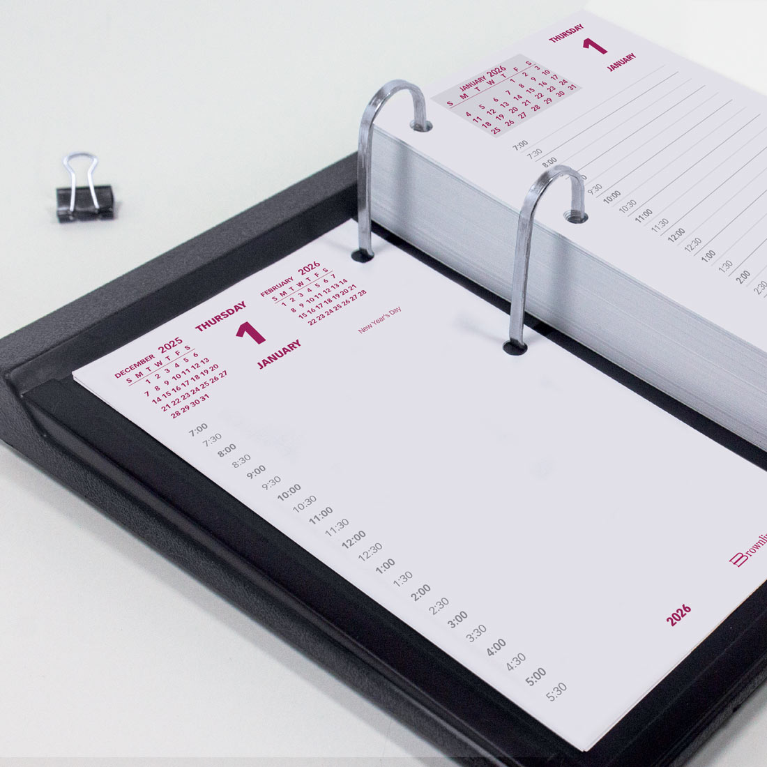 Brownline 2026 Refill for Daily Calendar Pad C2S C2R-26