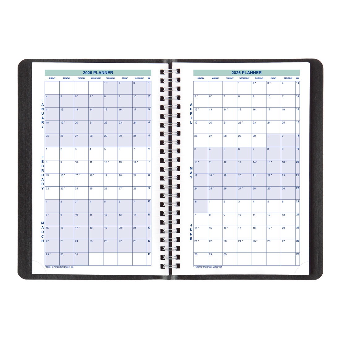 Blueline Essential Plan & Link™ Weekly Planner, Black, 2026 C5075.81T-26