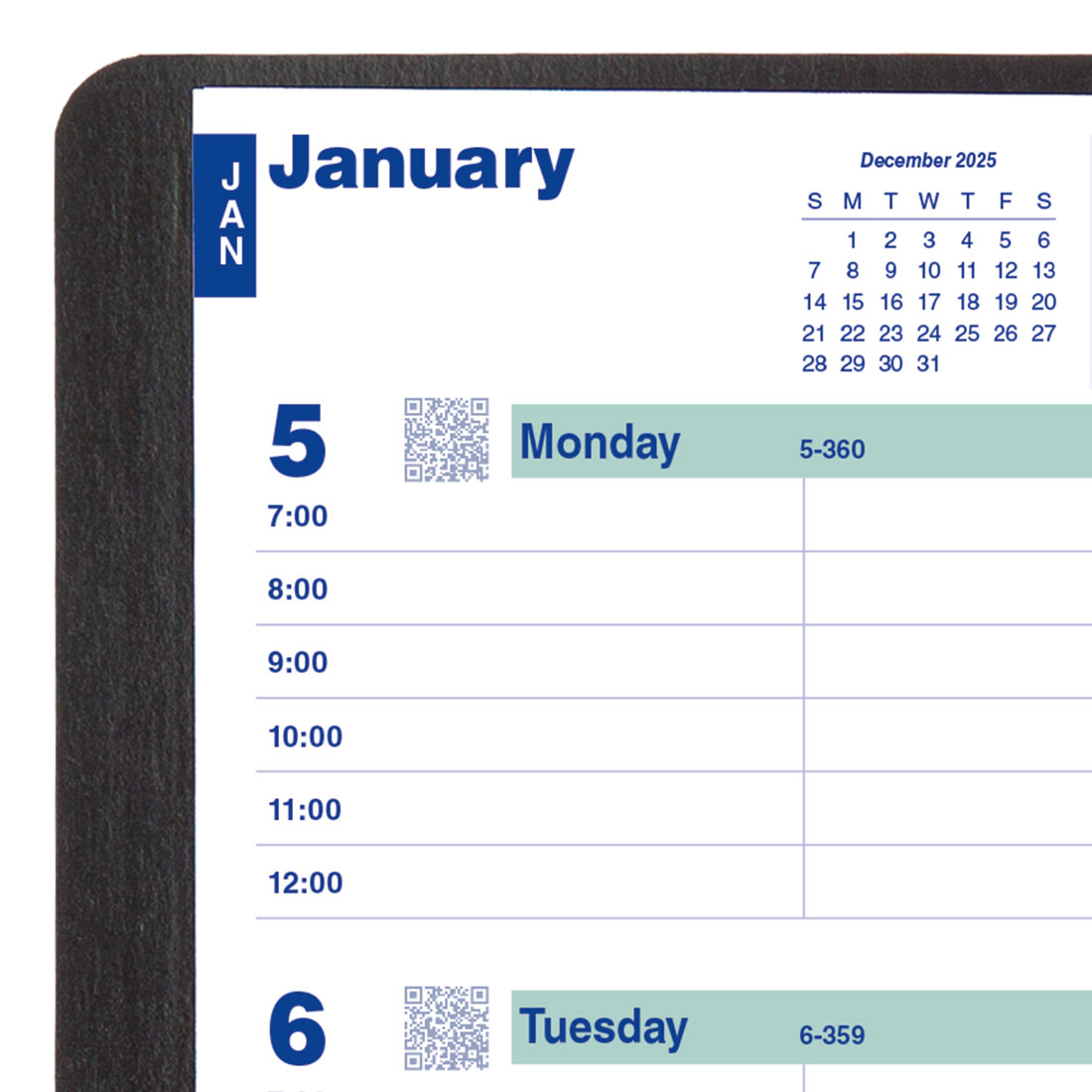 Blueline Essential Plan & Link™ Weekly Planner, Black, 2026 C5075.81T-26