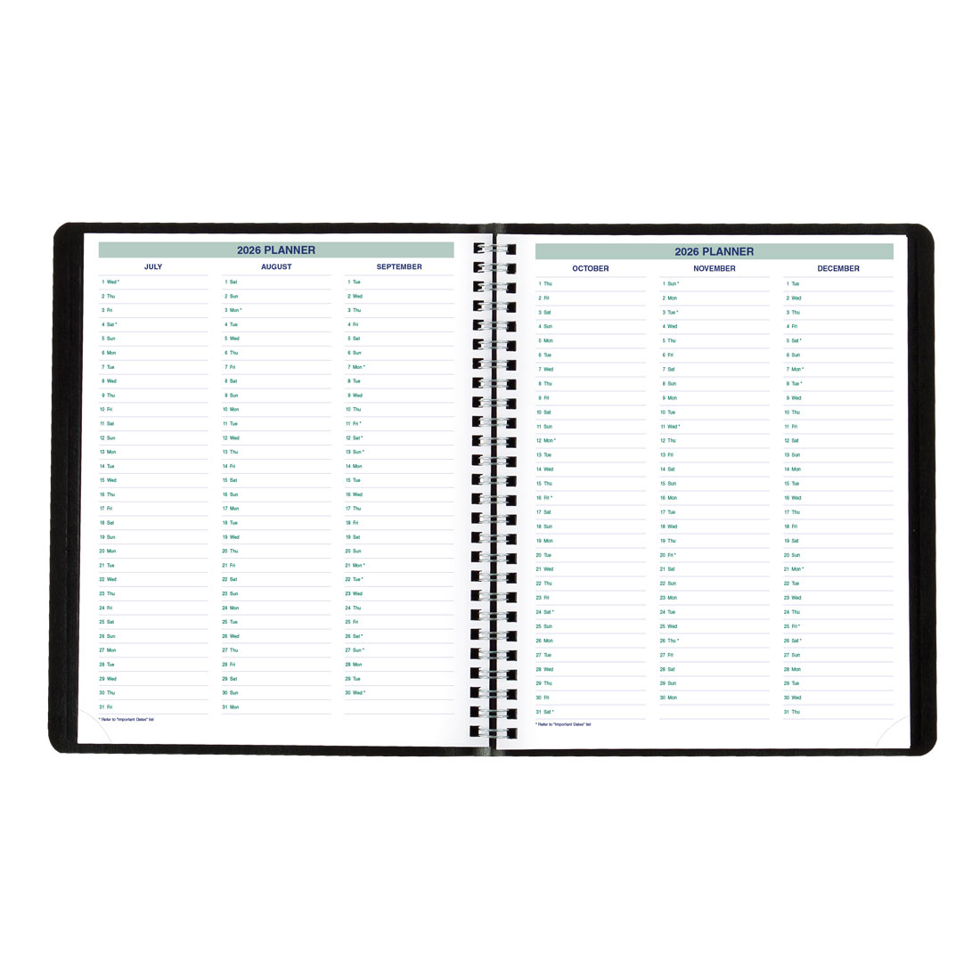 Blueline Essential Plan & Link™ Weekly Planner, Black, 2026 C5275.81T-26