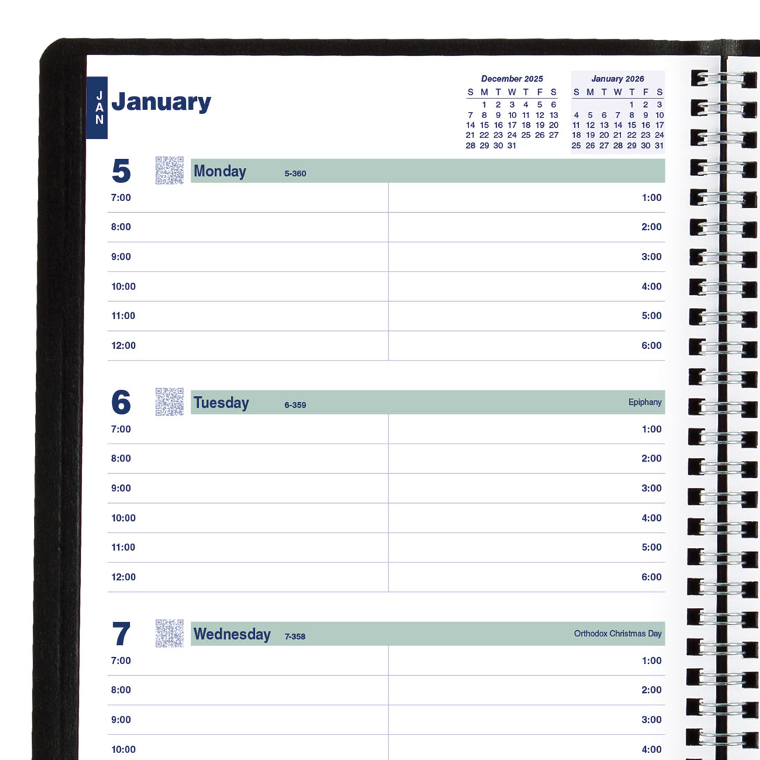 Blueline Essential Plan & Link™ Weekly Planner, Black, 2026 C5275.81T-26