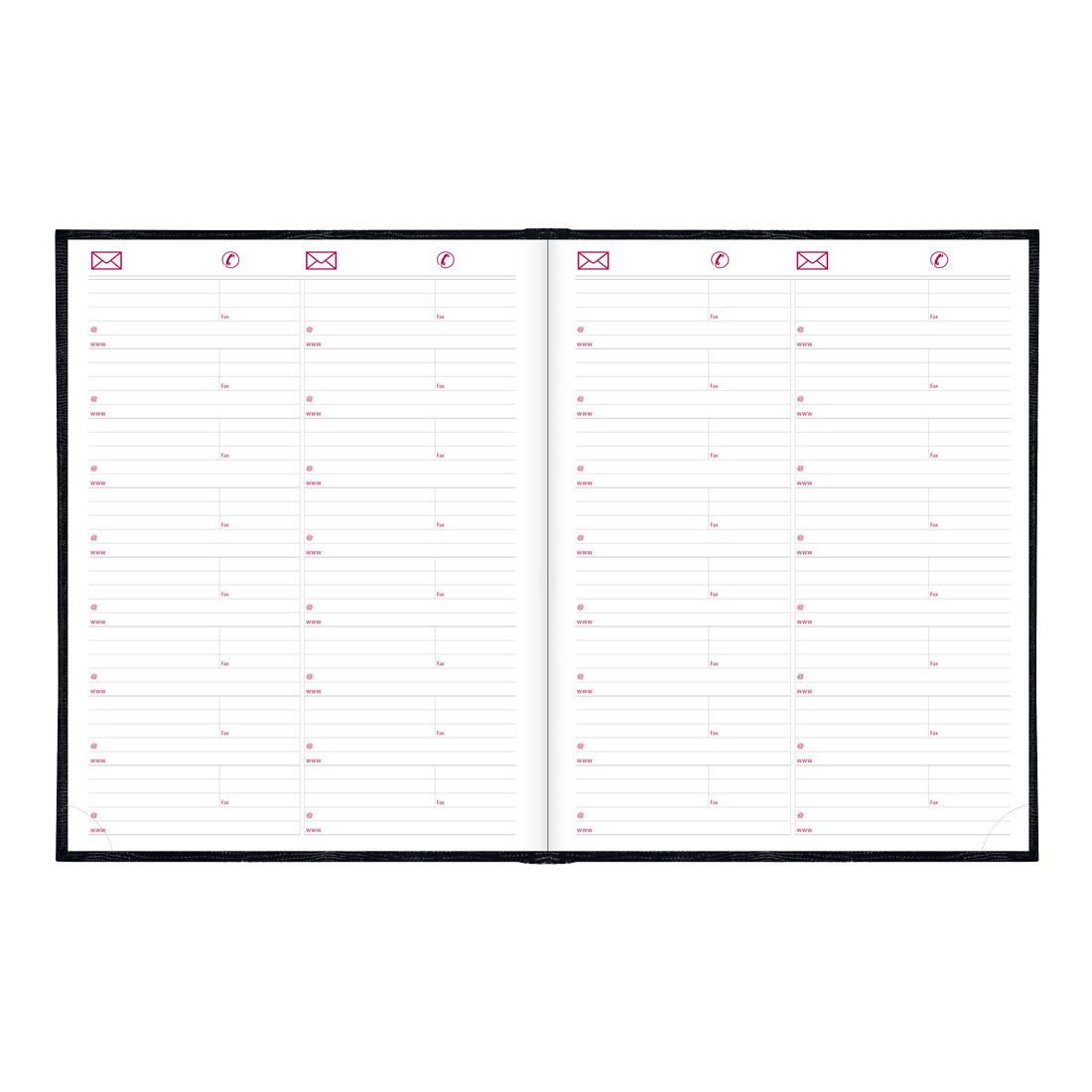 Brownline Daily Planner, Untimed, 2026 C550.BLK-26, C550.RED-26 #color_black