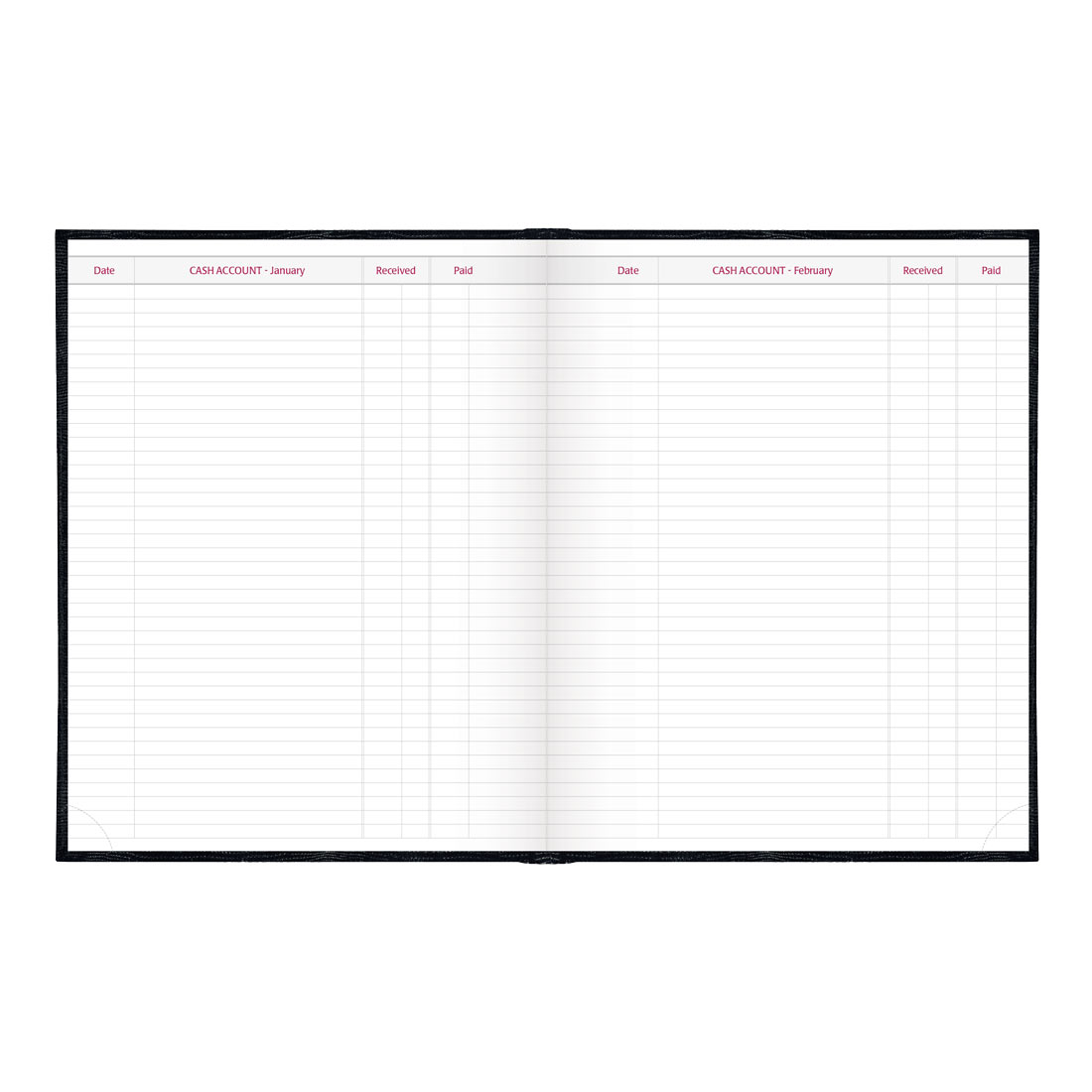 Brownline Daily Planner, Untimed, 2026 C550.BLK-26, C550.RED-26 #color_black
