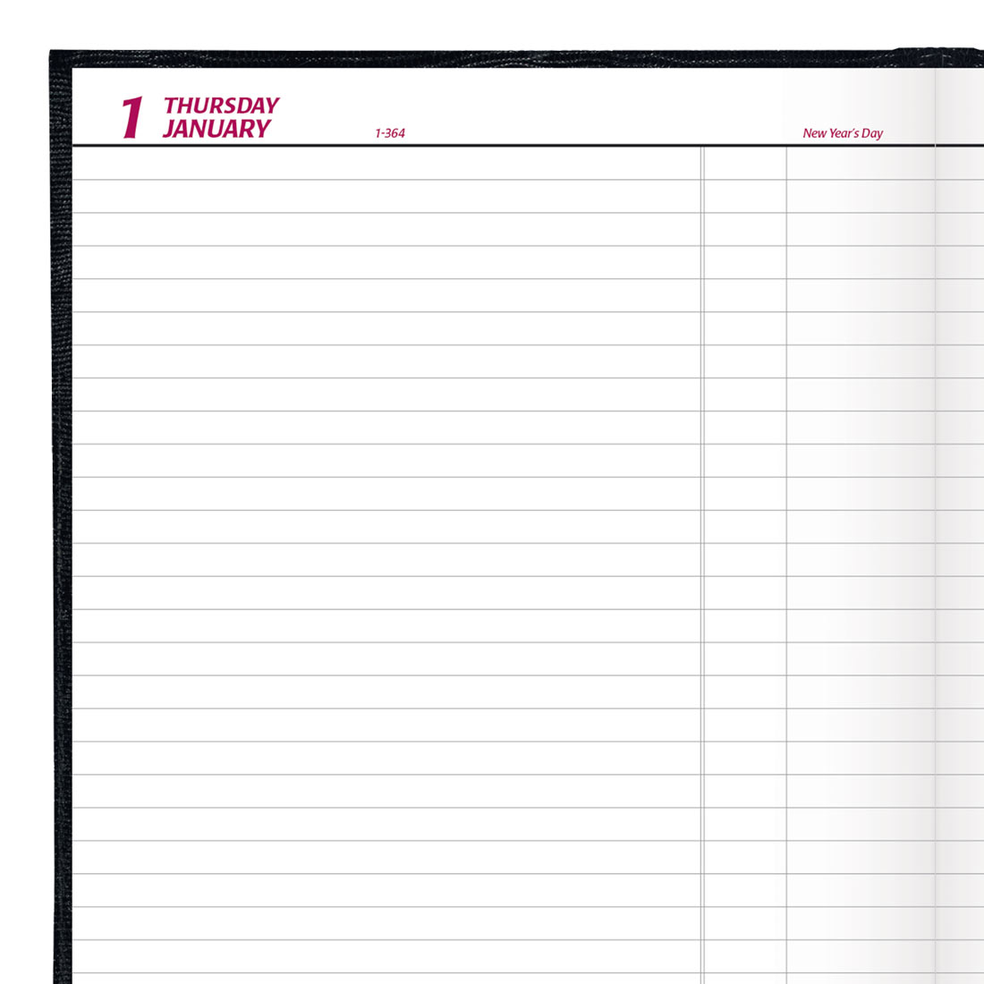 Brownline Daily Planner, Untimed, 2026 C550.BLK-26, C550.RED-26 #color_black