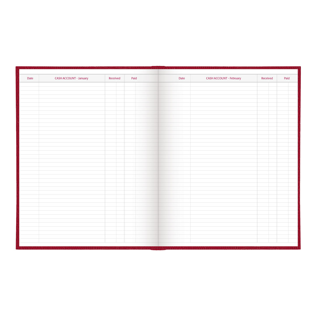Brownline Daily Planner, Untimed, 2026 C550.BLK-26, C550.RED-26 #color_red
