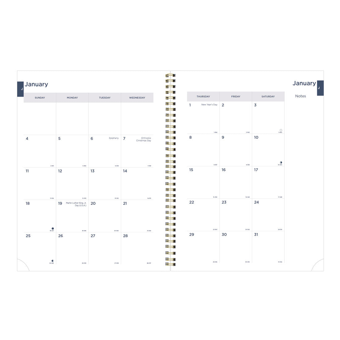 Blueline Minimalist Weekly/Monthly Planner 2026 C958PT.ASX-26