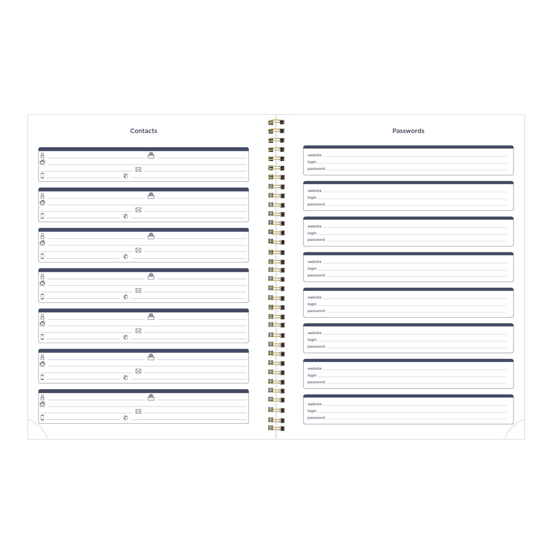 Blueline Minimalist Weekly/Monthly Planner 2026 C958PT.ASX-26
