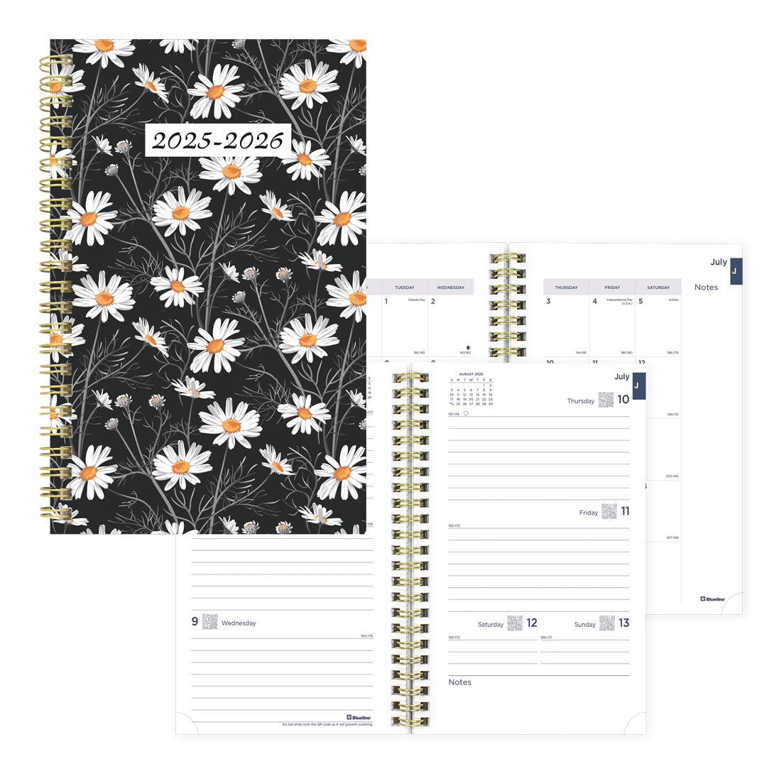 Academic Weekly Planner, Blossom, 2025-2026, Blueline CA114PG-26 #color_blossom-white