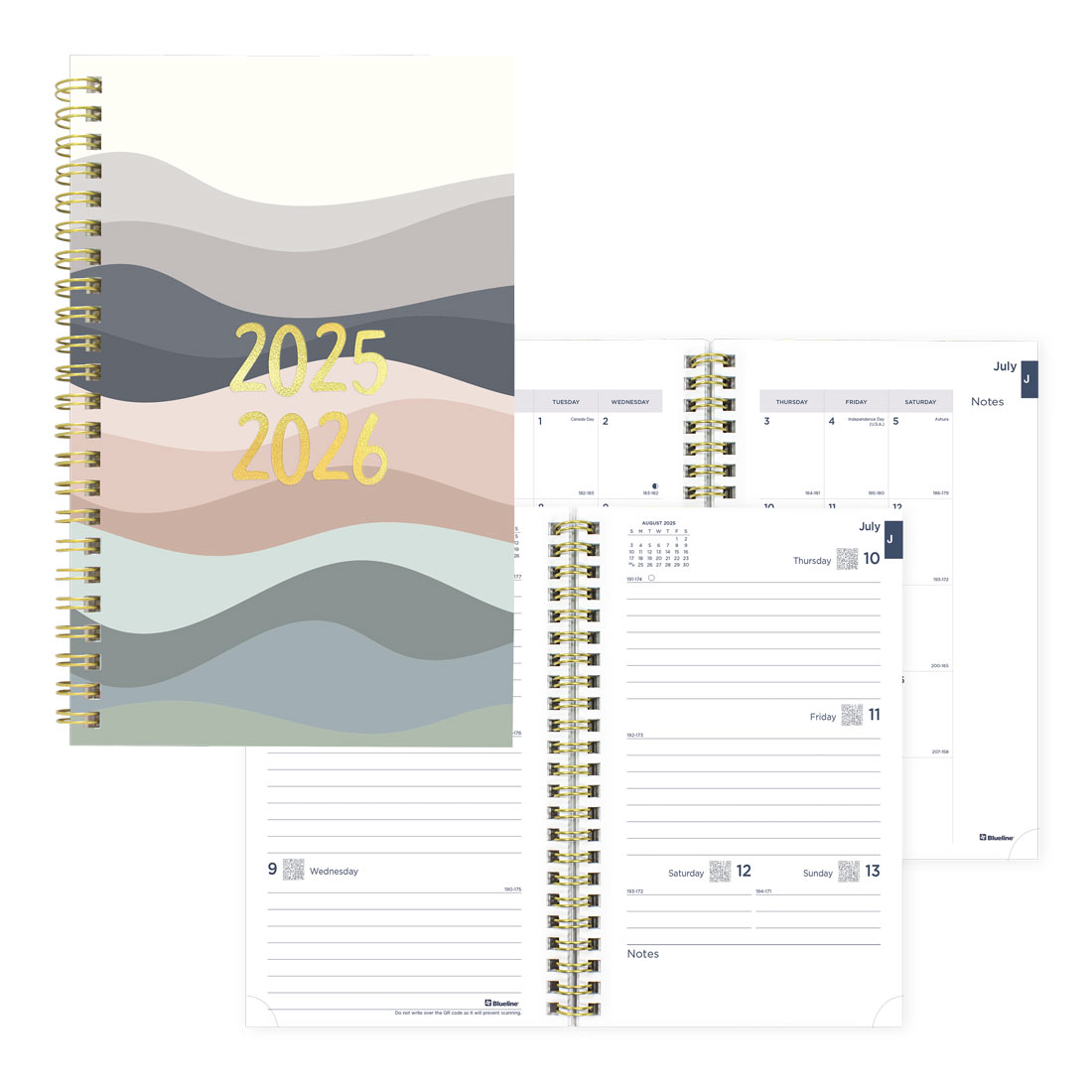 Academic Weekly Planner, Under the Sea, 2025-2026, Blueline CA114PH-26 #color_waves