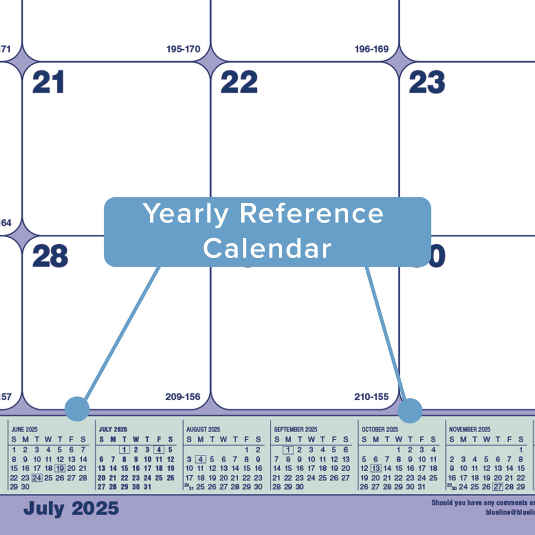 Academic Monthly Desk Pad, 13 Months, 2025-2026, Brownline CA181731-26 #color_default-title