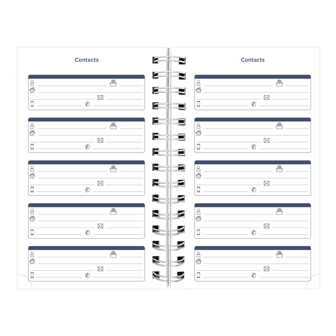 Academic Daily Planner, Blossom, 2025-2026, Blueline CA214PG-26 #color_blossom-white