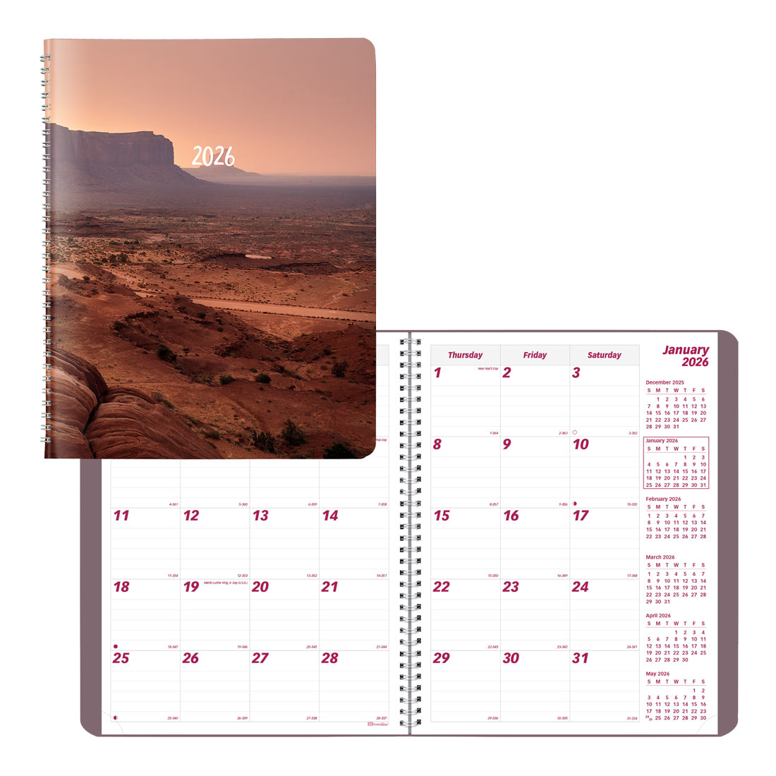 Brownline Mountain Monthly Planner, 2026, CB1262G.04-26 #color_canyon