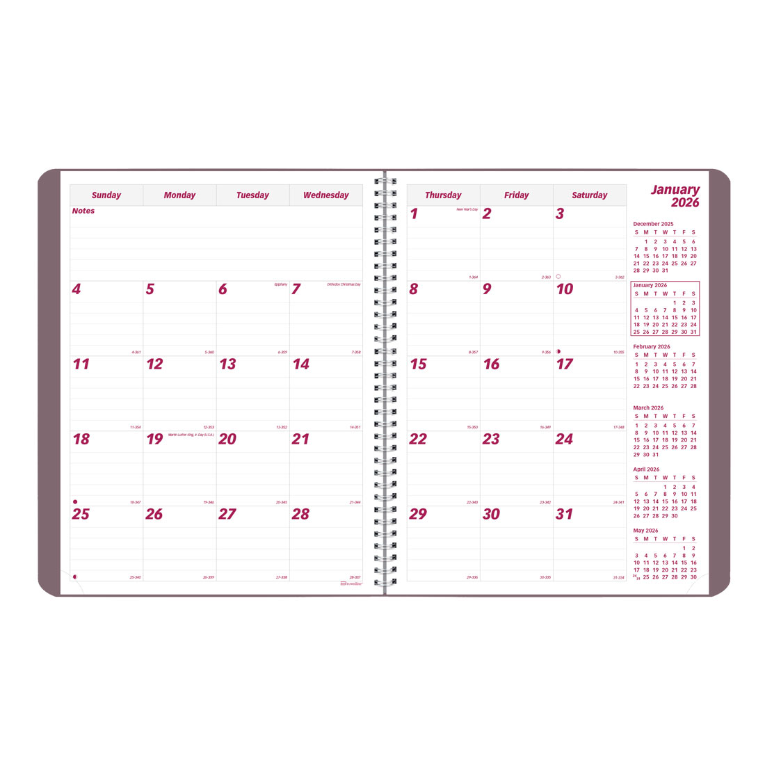 Brownline Mountain Monthly Planner, 2026, CB1262G.04-26 #color_canyon