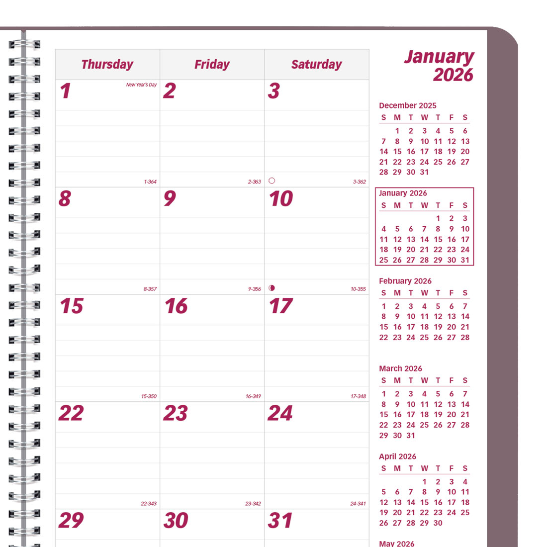 Brownline Mountain Monthly Planner, 2026, CB1262G.04-26 #color_canyon