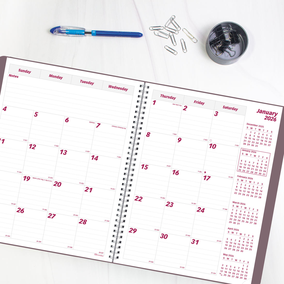 Brownline Mountain Monthly Planner, 2026, CB1262G.04-26 #color_canyon