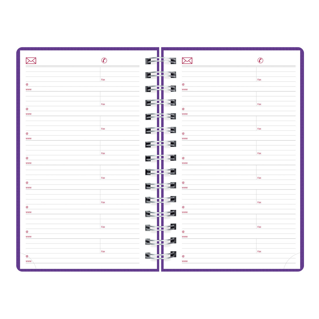 Brownline DuraFlex Daily Planner, 2026 CB634V.BLK-25, CB634V.PUR-25, CB634V.RAS-25 #color_purple