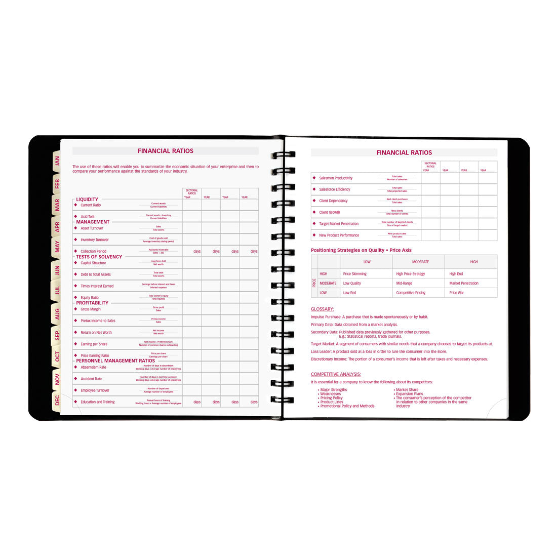Brownline Essential Weekly Planner, Black, 2026 CB850.BLK-26