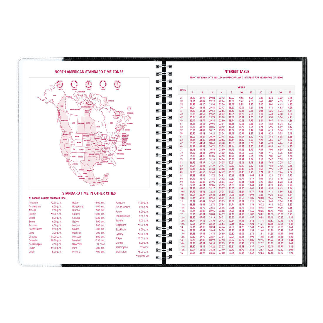 Brownline Pre-Vu™ Weekly Planner 2026, Tri-Fold Cover, Black CB920.BLK-26