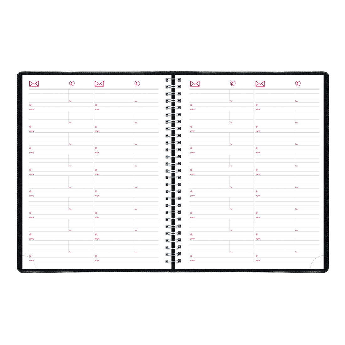 Brownline Essential Weekly Appointment Book, 2026 CB950.BLK-26, CB950.BLU-26, CB950.RED-26 #color_black