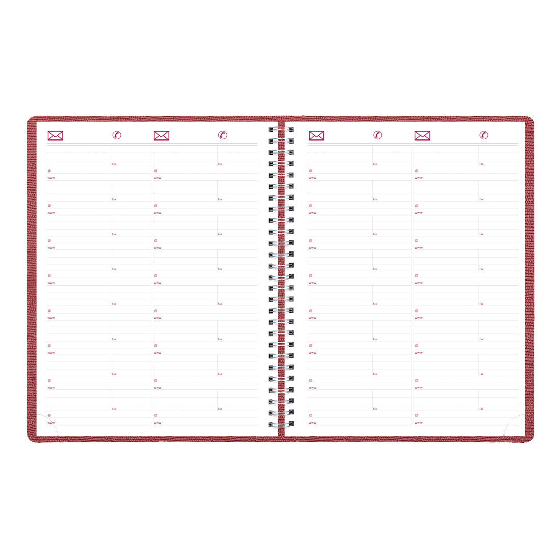 Brownline Essential Weekly Appointment Book, 2026 CB950.BLK-26, CB950.BLU-26, CB950.RED-26 #color_red