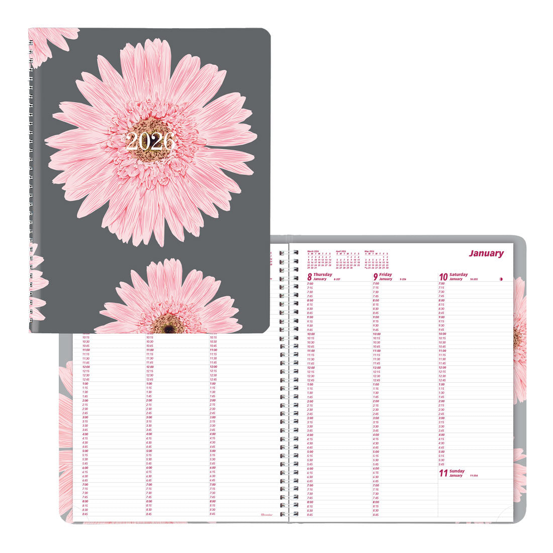 Brownline Pink Daisy Weekly Planner, 2026 CB950G.05-26