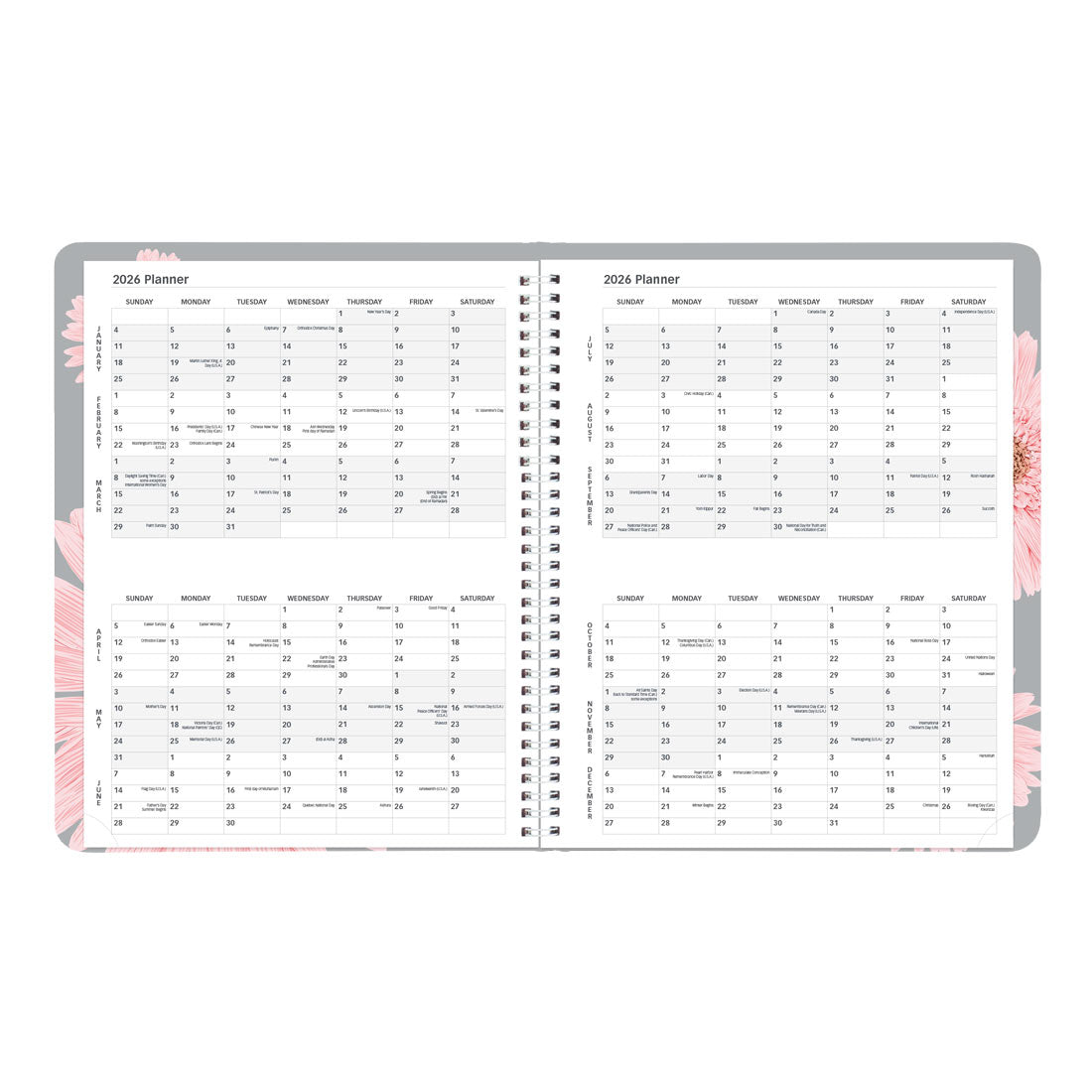 Brownline Pink Daisy Weekly Planner, 2026 CB950G.05-26