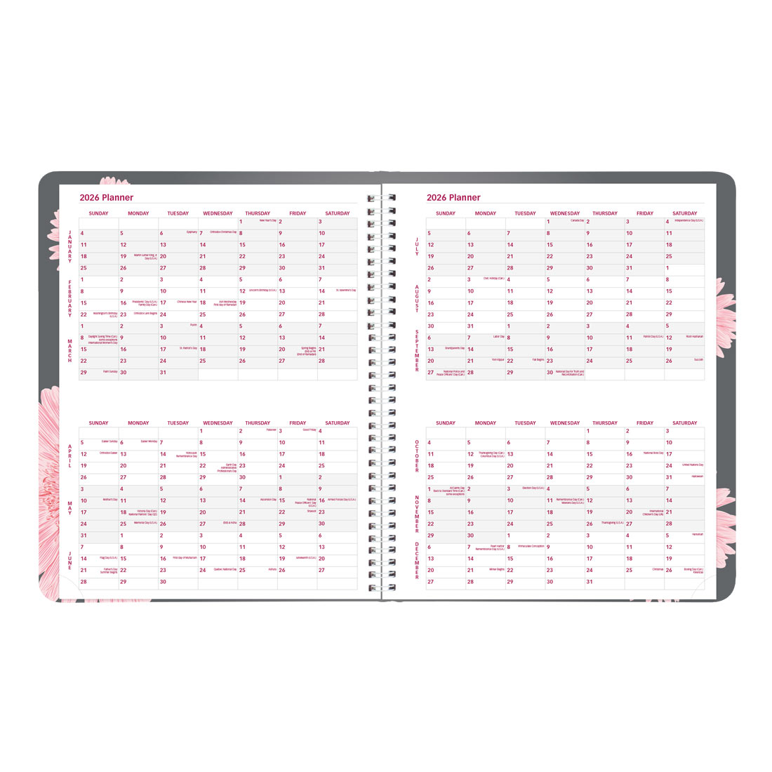 Brownline Pink Daisy Weekly Planner, 2026 CB950G.05-26