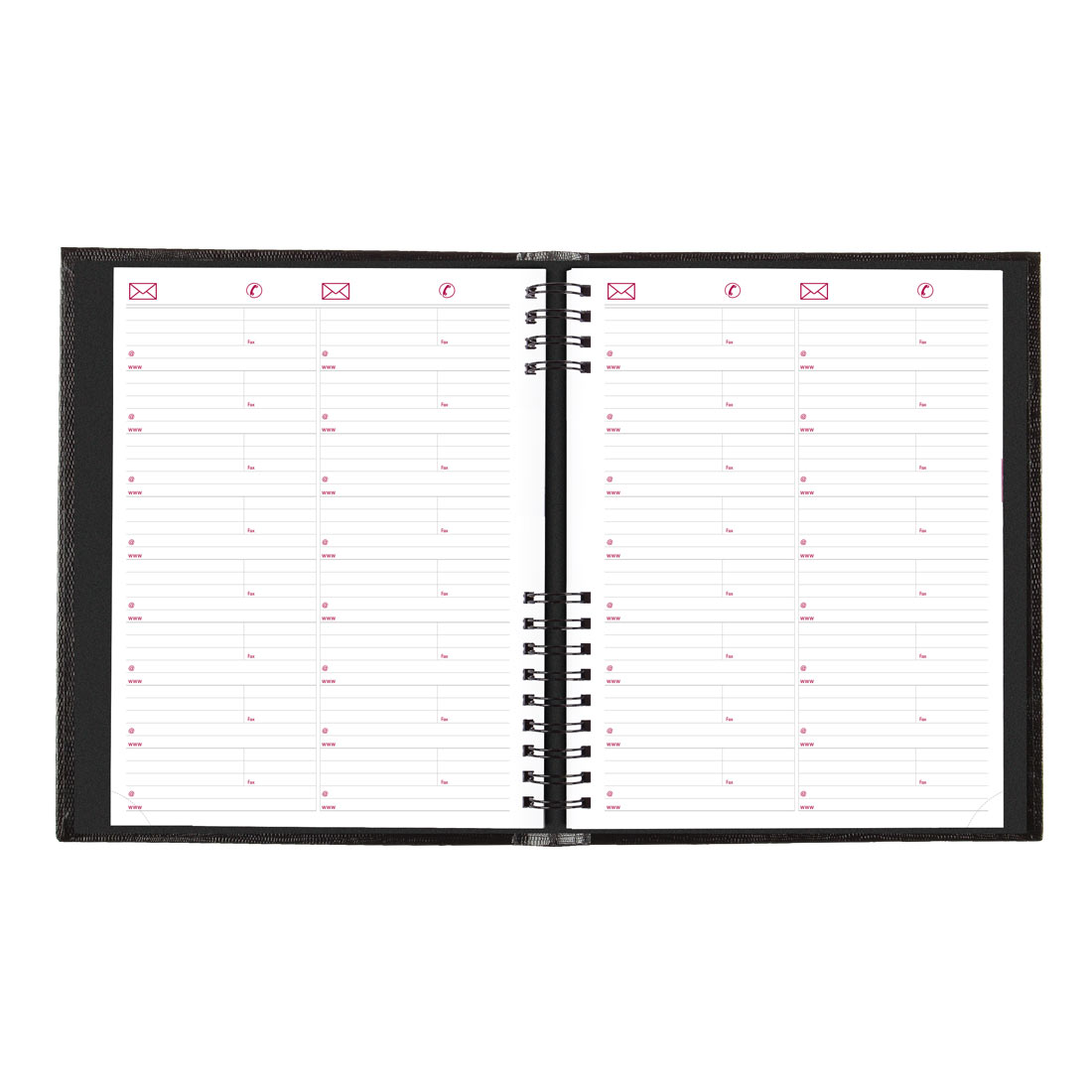 Brownline CoilPro™ Four-Person Daily Appointment Book, Black, 2026 CB960C.BLK-26