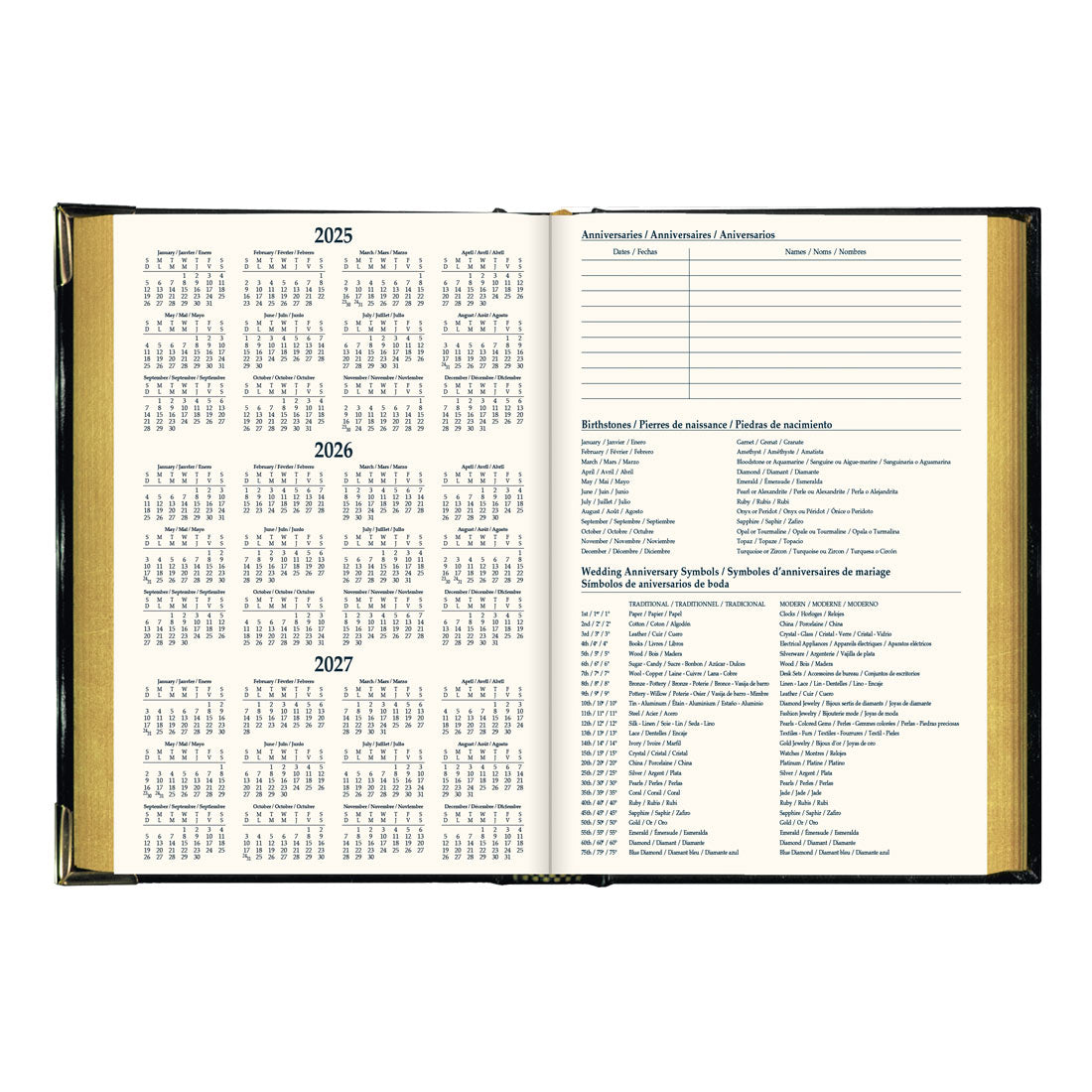 Brownline Executive Weekly Planner, Black, 2026 CBE507-26