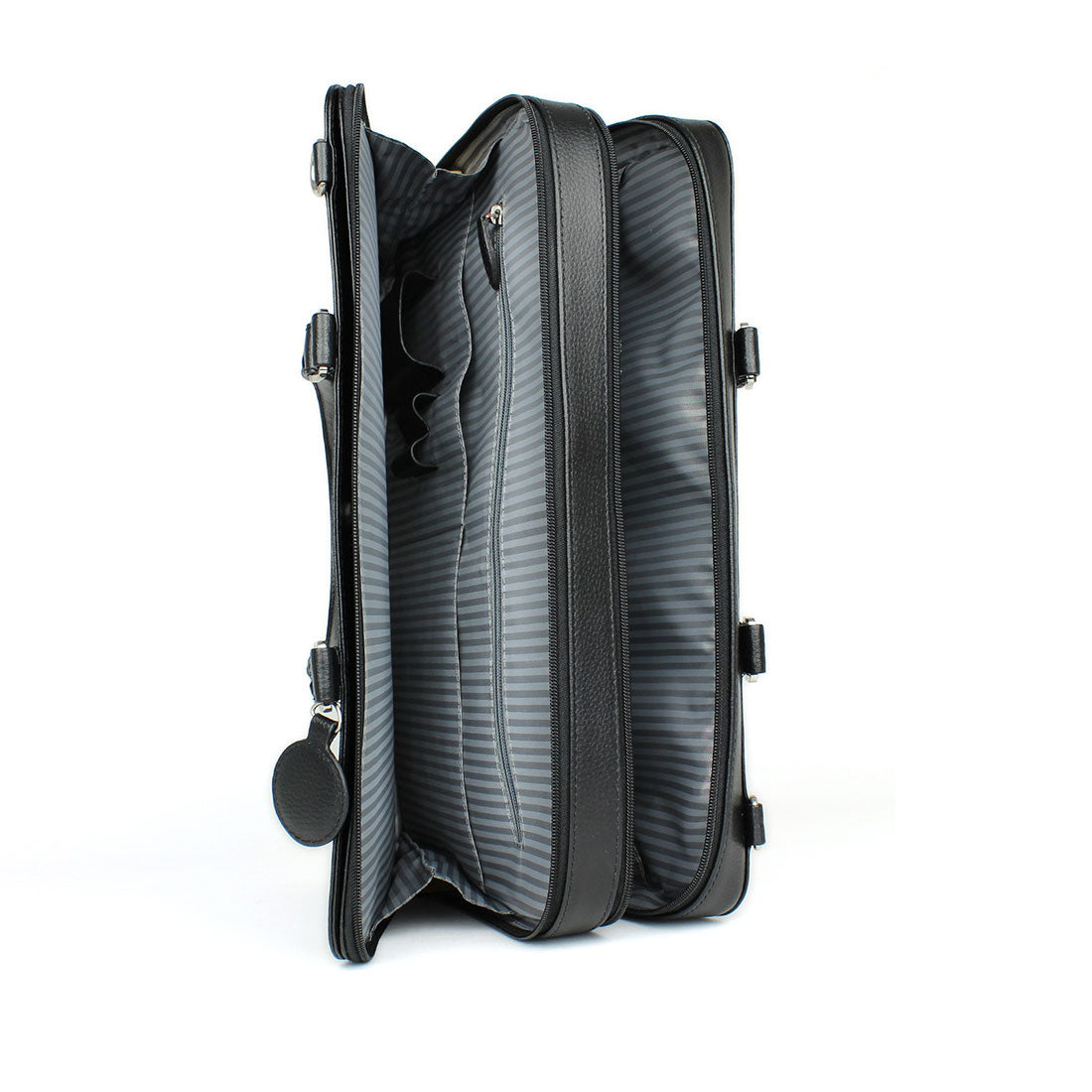 Deluxe Laptop Briefcase - Black#color_black