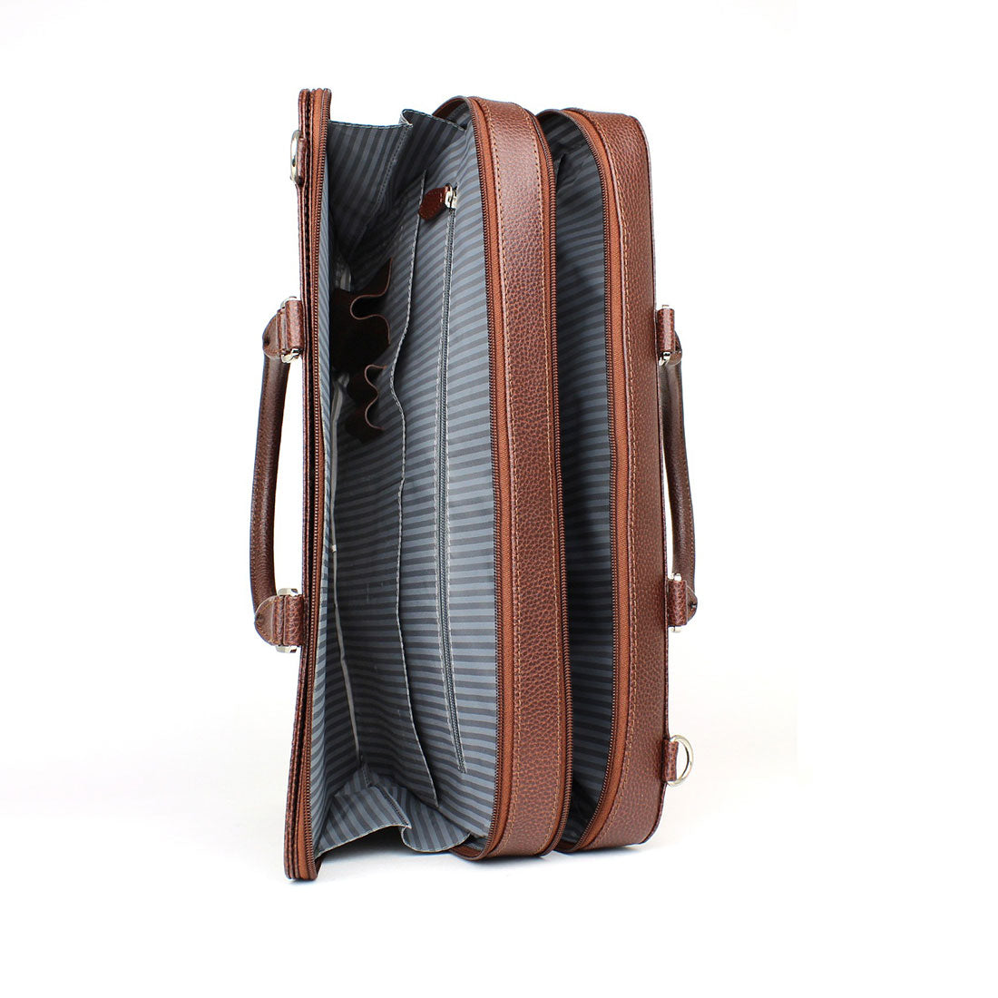 Deluxe Laptop Briefcase - Brown#color_laurige-brown