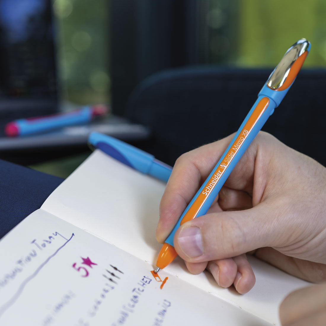Schneider Memo Ballpoint Pens XB, Wallet 6 pieces - Assorted 150296