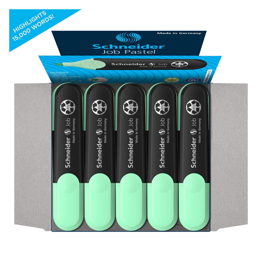 Job Pastel Highlighter, Box of 10un.#ink-color_mint